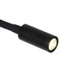 LAMPA ścienna SENISE LP-2021/1W BK Light Prestige regulowana OPRAWA kinkiet LED 3W 3000K tuba na peszlu IP44 paola czarna