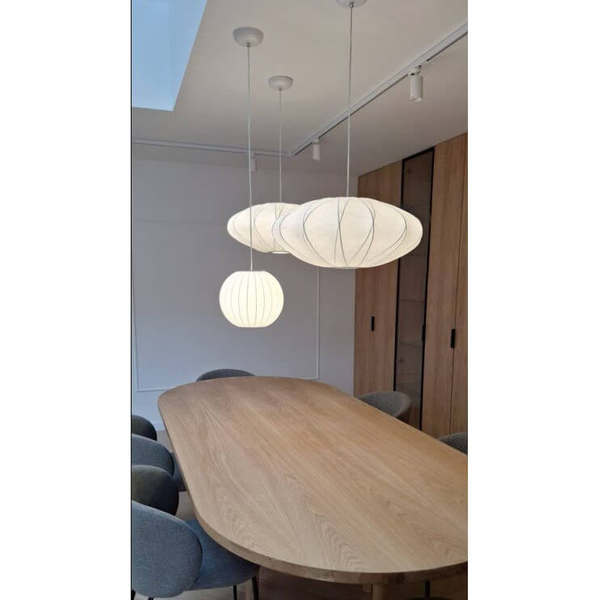 Eliptyczna lampa wisząca SILK ST-2334-60 Step elipsa zwis biały