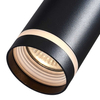 Podłużna lampa wisząca jednoobwodowa Pipe ML7673 metalowa tuba czarna
