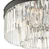 Sufitowa lampa kryształowa Celeus CEL4822 czarny przezroczysty