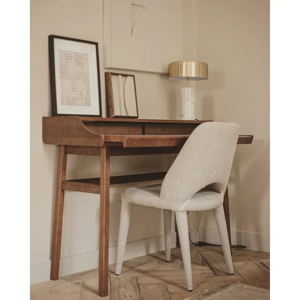 Stołowa lampka MIRASOL 34540/03/31 Lucide marmurowa biały złoty