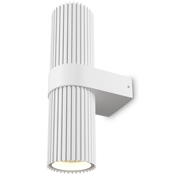 Kinkiet góra-dół Dynamics MOD326WL-02W Maytoni tuba plisowana biała