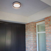 Zewnętrzna LAMPA sufitowa ROLA 6382201118 Lutec metalowa OPRAWA plafon LED 13W 3000K okrągły IP54 szary