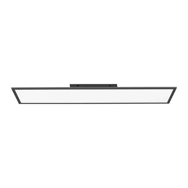 Prostokątny plafon pokojowy Flat LED 24W ściemnialny czarny