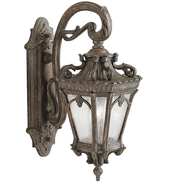 Zewnętrzna LAMPA ścienna Tournai KL-TOURNAI2-L Elstead KICHLER elewacyjna OPRAWA ogrodowy kinkiet outdoor IP44 antyczny mosiądz