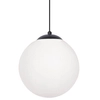 Wisząca lampa kulista Savoy K-4922 ball biała czarna