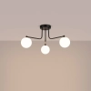 Kulista lampa sufitowa ASTRAL SL.1662 potrójna biała czarna