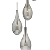 Wisząca lampa kaskadowa Seta SET6410 do salonu krople chrom