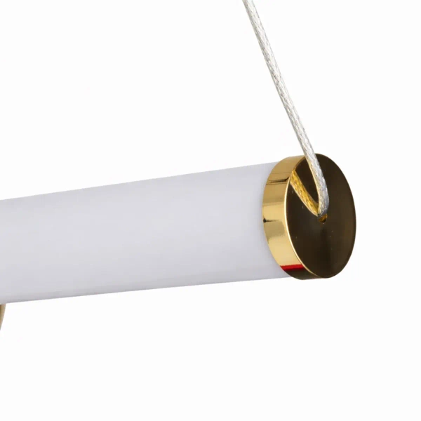 Lampa wisząca nowoczesna O-LINE ST-1688S złoty połysk metalowa LED 12W 3000K do jadalni