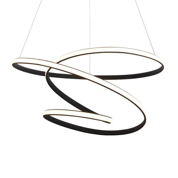 Ściemnialny żyrandol Duna 97632 LED 47,5W 3000K do salonu czarny