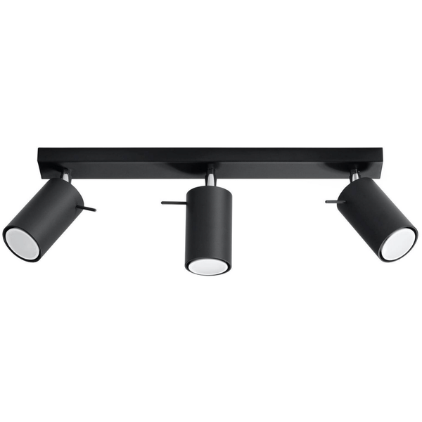 Plafon reflektorowy Ring SL.0093 Sollux listwa do kuchni czarna