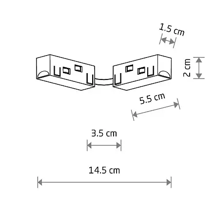 Prosty moduł do szynoprzewodów 1-obwodowych 11628 biały