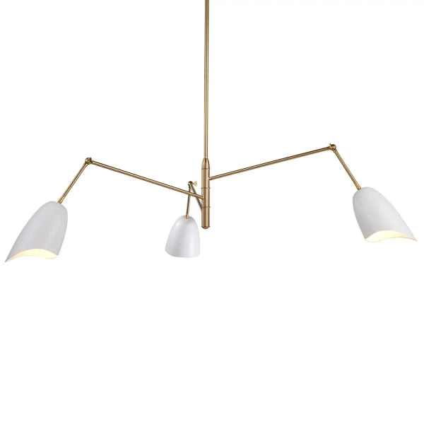 Lampa sufitowa regulowana RAGNO ST-8625P white mosiądz biała