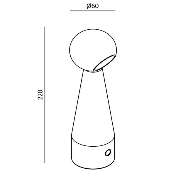 Lampka nocna metalowa Ipsos 33500/03/35 Lucide LED 3W 3000K niebieska
