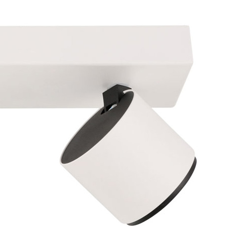 Plafon LAMPA sufitowa BONIVA SPL-2854-2B-WH Italux metalowa OPRAWA regulowane LED 10W 3000K reflektorki na listwie białe czarne
