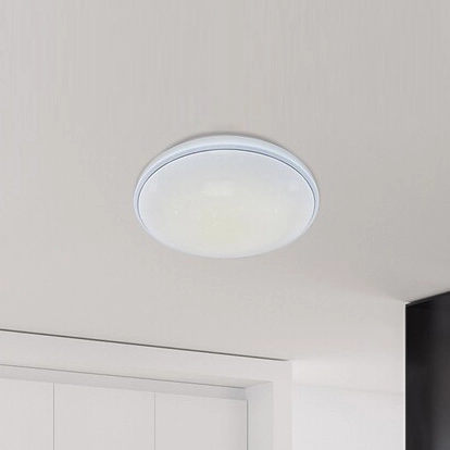 Nowoczesna LAMPA sufitowa BRUCE 2117 Rabalux okrągły plafon LED RGB 40W 3000K - 6000K nad łóżko chrom