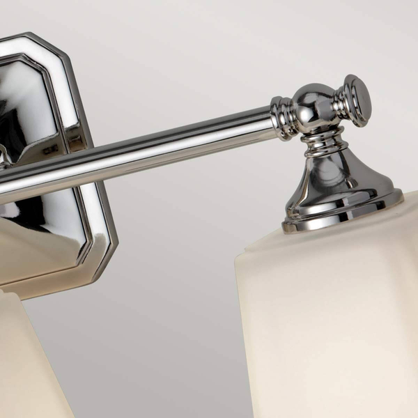 Ścienny kinkiet do łazienki Concord FE-CONCORD3-BATH Feiss szklana biała chrom