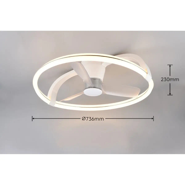 Lampowentylator z pilotem STOCKHOLM R64262131 LED 37W 2700-6000K biały