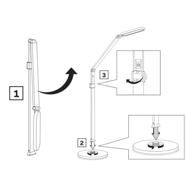 Podłogowa lampa do biura Ferrara 327369 LED 13W 3000-6000K regulowana biała