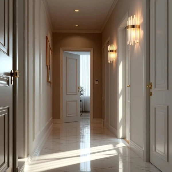 Ścienna lampa glamour Luxor CGLUXORBRASS35 kryształowa mosiądz szczotkowany