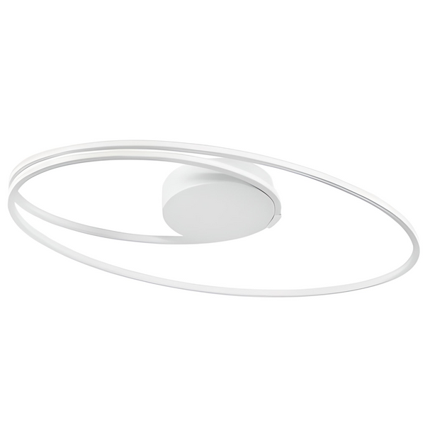 Metalowa lampa sufitowa Lanus do przedpokoju LED 28W 3000K biała