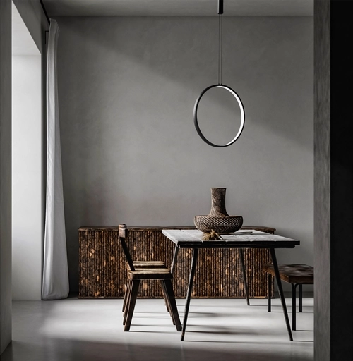 Lampa wisząca koło Massima AZ5253 LED 25W 3000K circle czarny