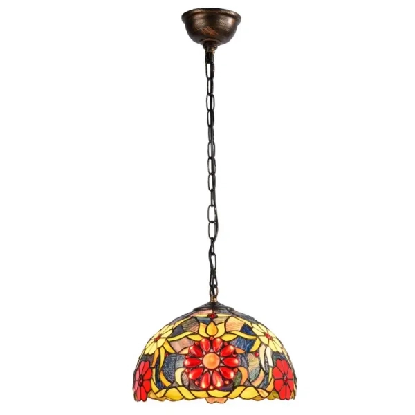 Lampa wisząca szklana Capolavoro ABR-LW-CAPO1 witrażowa kolorowa