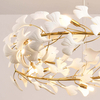 Ceramiczna lampa zwisowa Botanika XY080P-100 liście złota biała