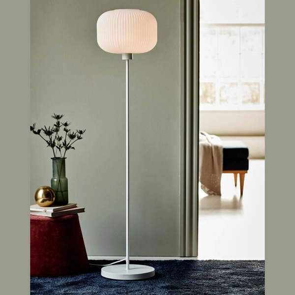 Lampa podłogowa Milford 48924001 Nordlux do jadalni biała
