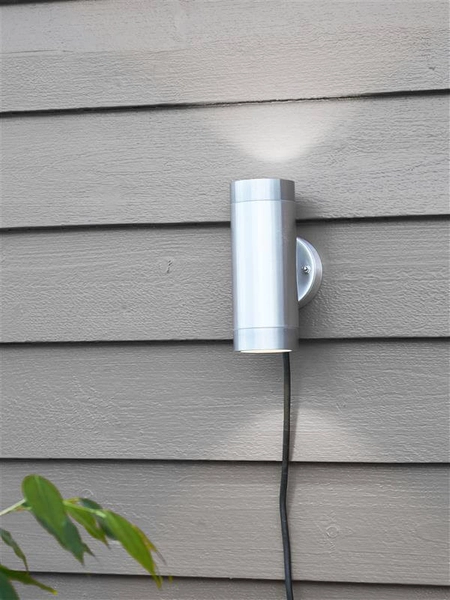 Ogrodowa lampa ścienna Garden okrągła LED 3W aluminium