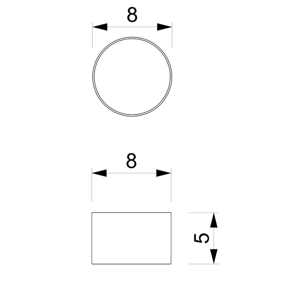 Okrągła lampa sufitowa Dixie metalowy downlight niebieski