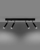LAMPA sufitowa SL.0900 metalowa OPRAWA tuby regulowane loftowe czarne