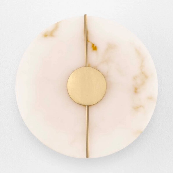 Lampa ścienna okrągła MAIRANA LE44619 LED 12W 3000K moneta złota biała