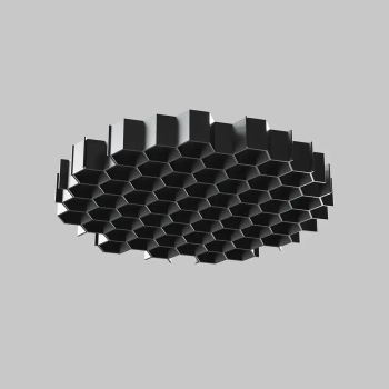 Antyodblaskowy filtr do lamp Wise HoneyComb ⌀26mm HoneyComb-D26 czarny