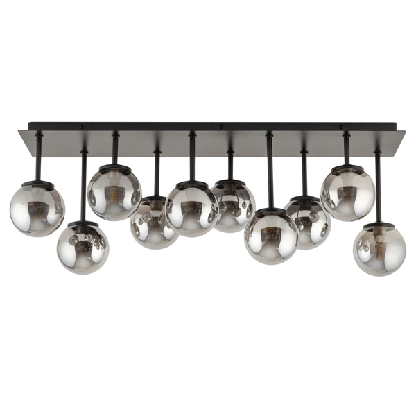 Plafon kule modernistyczny Tulia 33492 Sigma wielopunktowy czarny szary