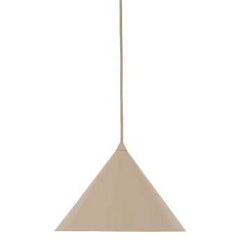 Lampa wisząca nad stół Cono 10620 stożkowy zwis na kablu beżowy