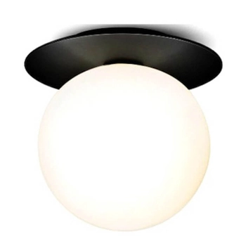 Plafon szklany CGMLECZNA-KULA18CM COPEL kula okrągła czarna