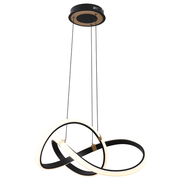 Sypialniana lampa wisząca Indigo MD9717-1-3BGD LED 44W 3000K czarny złoty