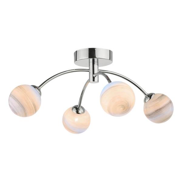 Kulista lampa sufitowa Izzy IZZ0450-07 kule balls szklane chrom