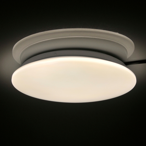 Łazienkowa lampa sufitowa Adar okrągła LED 12W 4000K plafon biały