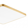 Kwadratowa lampa sufitowa Sierra LED 20W 4000K złota do salonu
