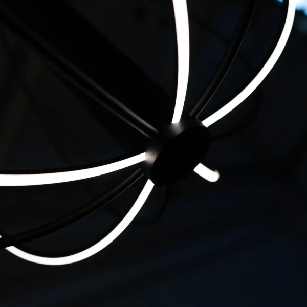 Druciana lampa wisząca do salonu CAMELIA LED 41W 3000K AZ6779 różowa złota aluminiowa