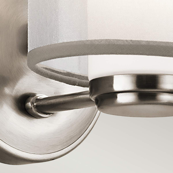 Lampa ścienna Saldana KL-SALDANA1 Kichler metal szkło srebrny