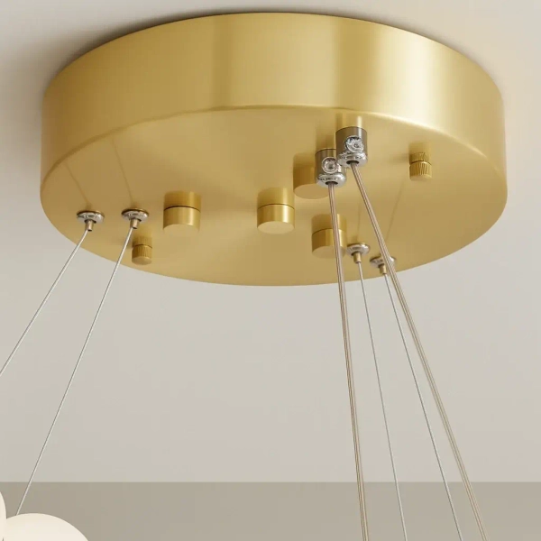 Kulista lampa wisząca Pontti LWPONR LED 56W 3000K kule do salonu złoty