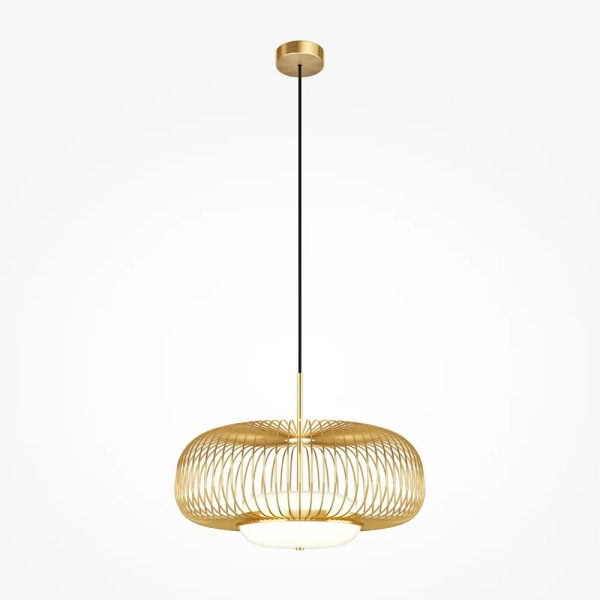 Druciana lampa wisząca Levitation MOD376PL-L30G3K LED 20W 3000K mosiądz