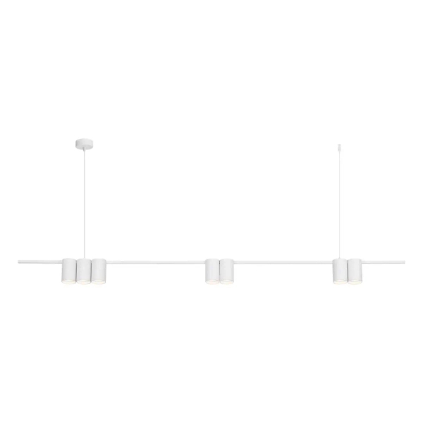 Wisząca lampa nad stół GENESIS ML0371 tubki do salonu białe