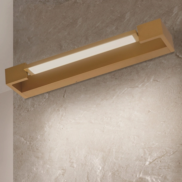 Łazienkowy kinkiet Dali AZ5246 LED 18W 4000K metalowy nad lustro IP44 złoty