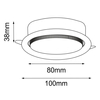 Lampa sufitowa Drop 3029 Shilo do zabudowy podtynkowa biała