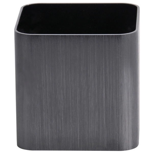 Minimalistyczna lampa ścienna Izar kostka czarna do salonu