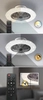 LAMPA sufitowa DALFON 6859 Rabalux metalowa OPRAWA okrągła LED 30W 3000K - 6000K plafoniera wiatrak wentylator srebrny
